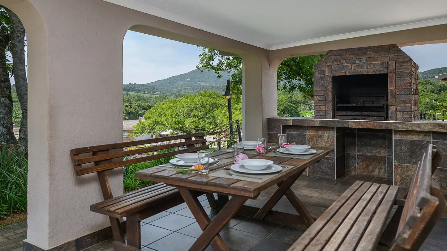 🌿 Two Bedroom Chalet with Patio – Hazyview Cabanas